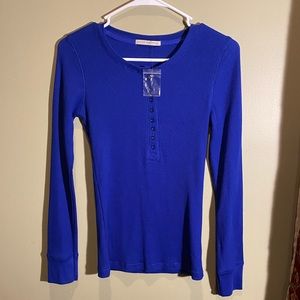 ACTIVE USA Blue Button Down Long Sleeve